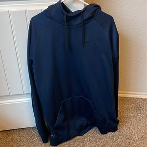 Nike L Tall Navy Therma Training Hoodie